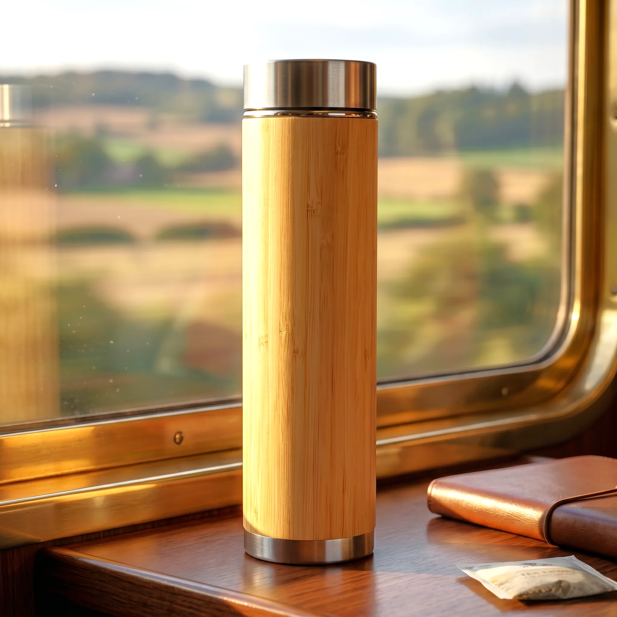 Bamboo bottle, part of the Pravaahya sustainable gifting collection